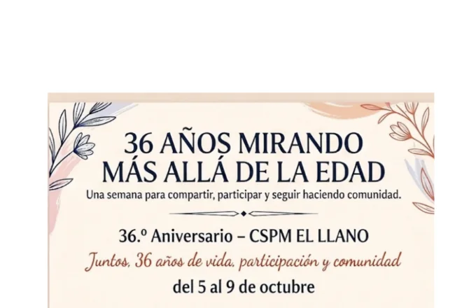 Se observa cartel del evento