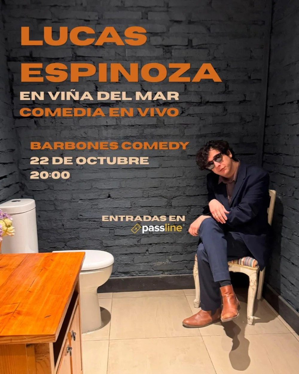 LUCAS ESPINOZA EN VIÑA DEL MAR - BARBONES COMEDY - 22 DE OCTUBRE